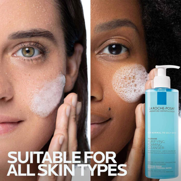 La Roche-Posay Toleriane Purifying Foaming Facial Cleanser, Oil Free Face Wash for Women & Men with Niacinamide + Ceramides, Pore Cleanser Safe For Sensitive Skin, Won’t Dry Out Skin, Soap Free