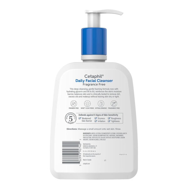 68930d27315ca65bed85136b82d0cf1e1f1727f0b83fb2a4b62b1.jpg Cetaphil Face Wash, Daily Facial Cleanser for Sensitive, Combination to Oily Skin, 16 Oz, Fragrance Free, Gentle Foaming, Soap Free, Hypoallergenic