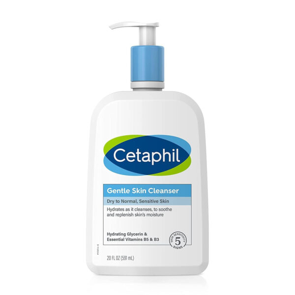 Cetaphil Face Wash, Hydrating Gentle Skin Cleanser for Dry to Normal Sensitive Skin, 20 oz, Fragrance Free, Soap Free and Non-Foaming