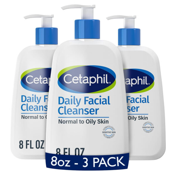 Cetaphil Face Wash, Daily Facial Cleanser for Sensitive, Combination to Oily Skin, 20 oz, Gentle Foaming, Soap Free, Hypoallergenic