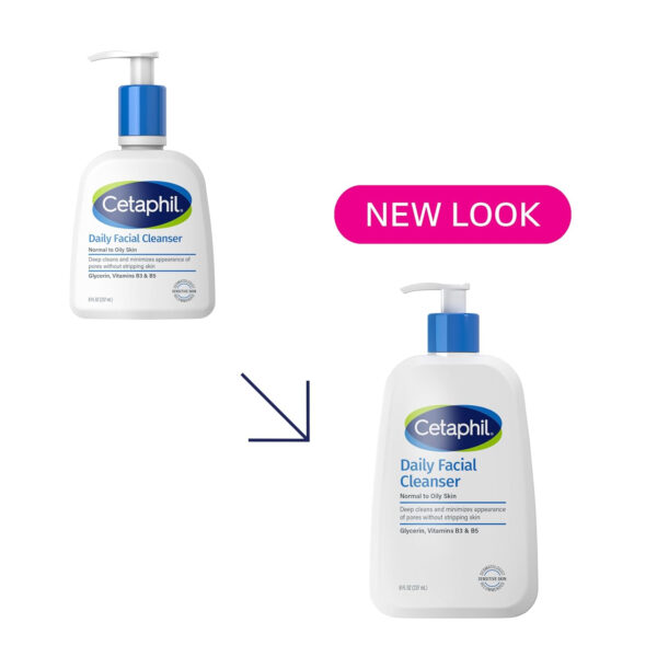 Cetaphil Face Wash, Daily Facial Cleanser for Sensitive, Combination to Oily Skin, 20 oz, Gentle Foaming, Soap Free, Hypoallergenic