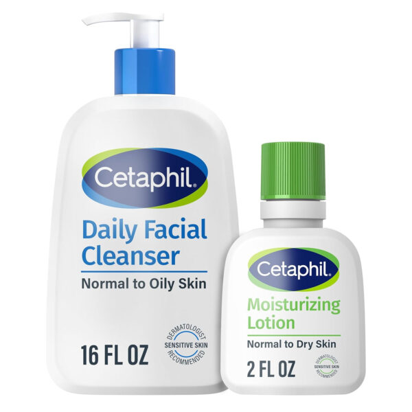 Cetaphil Face Wash, Daily Facial Cleanser for Sensitive, Combination to Oily Skin, 20 oz, Gentle Foaming, Soap Free, Hypoallergenic