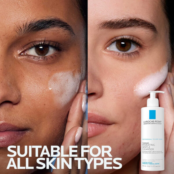 68930e117b7235962f77ef6721ba244ec879168a4899b85f4b305.jpg La Roche-Posay Toleriane Hydrating Gentle Face Cleanser, Hydrating Facial Cleanser With Niacinamide + Ceramides, Daily Face Wash For Dry Skin To Normal Skin, Sensitive Skin Tested, Fragrance Free
