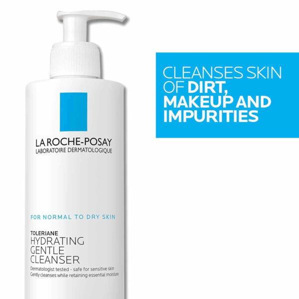68930e264dae893b6a9f7cbb6609bf0caa8d291df5dee7ddb88c9.jpg La Roche-Posay Toleriane Hydrating Gentle Face Cleanser, Hydrating Facial Cleanser With Niacinamide + Ceramides, Daily Face Wash For Dry Skin To Normal Skin, Sensitive Skin Tested, Fragrance Free