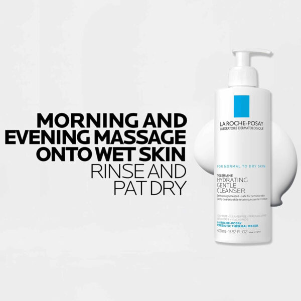 68930e27388c04878f61f1793bcae057fa6c9c236252660c551a7.jpg La Roche-Posay Toleriane Hydrating Gentle Face Cleanser, Hydrating Facial Cleanser With Niacinamide + Ceramides, Daily Face Wash For Dry Skin To Normal Skin, Sensitive Skin Tested, Fragrance Free