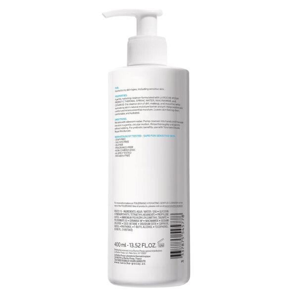 68930e28f21dd2f369b365bd7f1b81e06967534541a90c3563baf.jpg La Roche-Posay Toleriane Hydrating Gentle Face Cleanser, Hydrating Facial Cleanser With Niacinamide + Ceramides, Daily Face Wash For Dry Skin To Normal Skin, Sensitive Skin Tested, Fragrance Free
