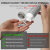 Gentle Exfoliating Face Wash for Deep Pore Cleanser and Blackhead Removal, Facial Cleanser for Oily Skin & Sensitive Skin, Double Cleansing Daily Facial Wash with Hyaluronic Acid + Glycerin, 3.52 Oz