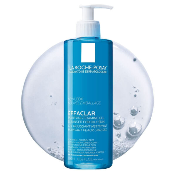 68930e70e8bf3eb6dd7225dca5946a704addf8dde6fa3248996f0.jpg La Roche-Posay Effaclar Purifying Foaming Gel Cleanser for Oily Skin, With Zinc Pidolate To Remove Excess Oil & Shine, Alcohol Free & Oil Free, Face Wash For Oily Skin, Sensitive Skin Tested