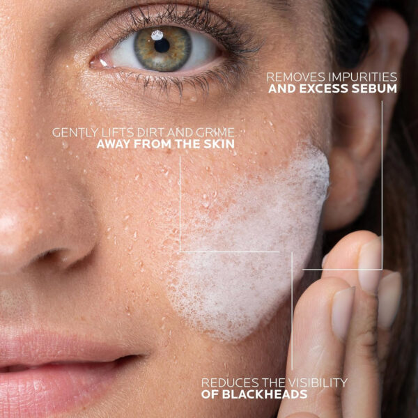68930e75ea94017a7415158d92e37beb581739eb841708a221199.jpg La Roche-Posay Effaclar Purifying Foaming Gel Cleanser for Oily Skin, With Zinc Pidolate To Remove Excess Oil & Shine, Alcohol Free & Oil Free, Face Wash For Oily Skin, Sensitive Skin Tested