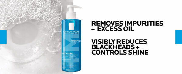 68930e7d15acf4aef44ece63b56de02bcb9487e04eb2705cbdd46.jpg La Roche-Posay Effaclar Purifying Foaming Gel Cleanser for Oily Skin, With Zinc Pidolate To Remove Excess Oil & Shine, Alcohol Free & Oil Free, Face Wash For Oily Skin, Sensitive Skin Tested