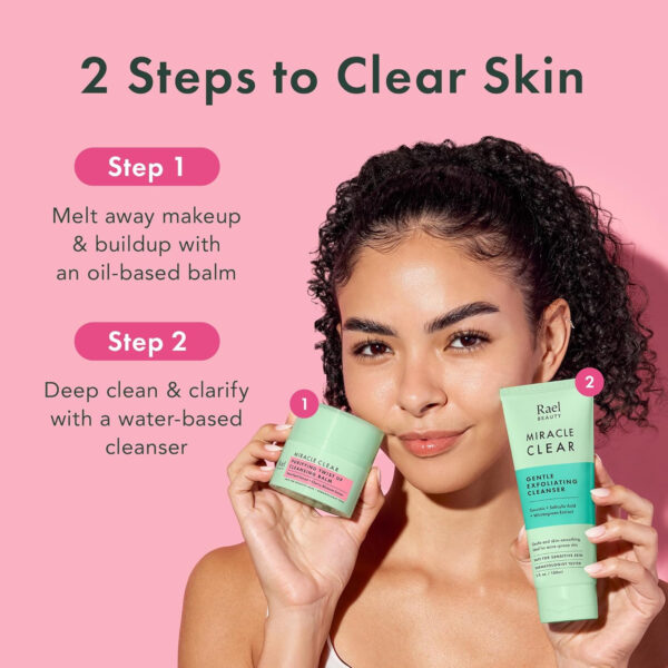 68930eb84c71cdd85903af679dd8790b48ecc9ad5bc539ce09291.jpg Rael Miracle Clear Face Wash – Gentle Exfoliating Cleanser with Succinic Acid & Minerals, Hydrating Formula for Daily Use, Ideal for Acne-Prone, Dry, Sensitive & Oily Skin, Vegan (5 fl oz)