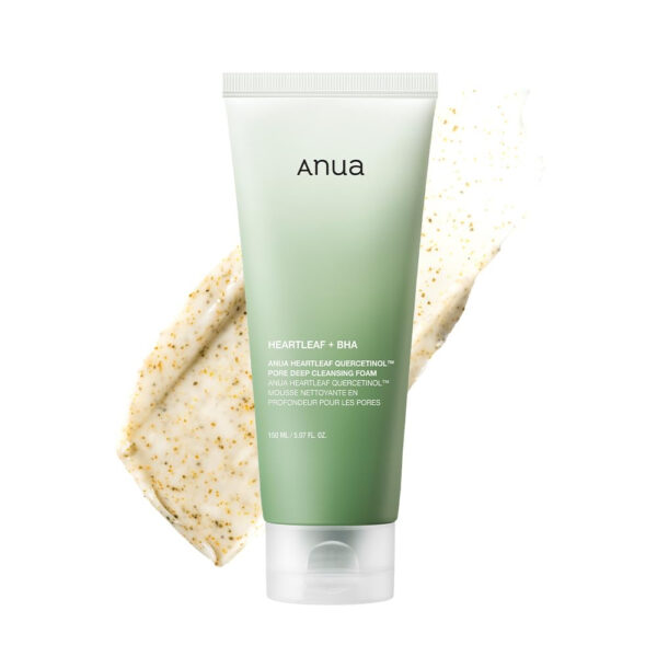 68930ef6d652f5a86c3cbe2553a64ad829c9950cf6837aae7ff8a.jpg ANUA Heartleaf Quercetinol Pore Deep Cleansing Foam, Facial Cleanser, for Double Cleansing, BHA, Hyaluronic Acid, Glycerin, Face Wash, Blackhead Remover, Korean Skincare (150ml/5.07 fl.oz.)