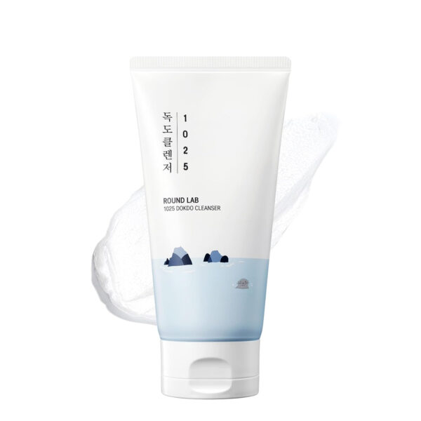 68930f4694cd5c994a7a15cc56f2ae4cedf6c781e38df11c51e7b.jpg ROUND LAB 1025 Dokdo Cleanser 5.07 Fl Oz, Low pH Facial Cleanser for Sensitive Skin, Rich Soft Bubbles for Deep Cleansing and Makeup Removal, Hydrating Face Wash with Deep Sea Water, Korean Skin Care