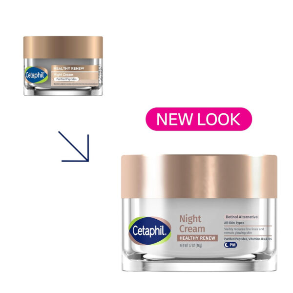 689311107343e62709d20faba6af9ac727813bab4894625672a86.jpg Cetaphil Healthy Renew Skin Tightening Night Cream 1.7 Oz, Wrinkle Repair Cream for Face with Peptides, Retinol Alternative Cream For Sensitive Skin, Fragrance Free