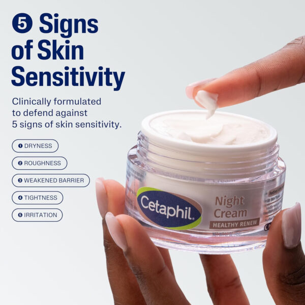 68931111667cdabea895fe0177e6a584b52e48d83dfd7020b7197.jpg Cetaphil Healthy Renew Skin Tightening Night Cream 1.7 Oz, Wrinkle Repair Cream for Face with Peptides, Retinol Alternative Cream For Sensitive Skin, Fragrance Free