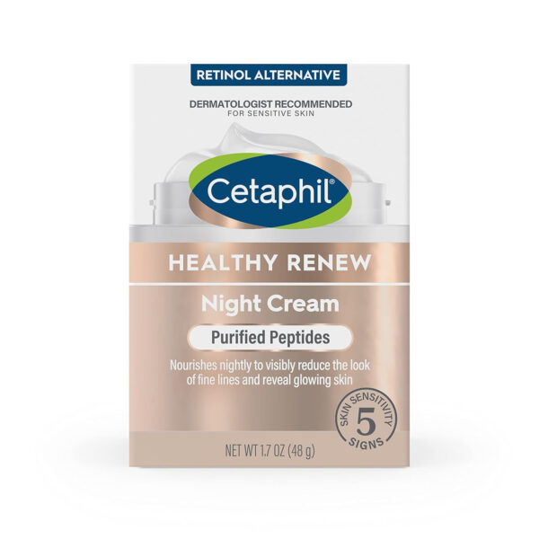 6893111944f4829668d7aae5218ea8692eabf9ed5490884ae80c3.jpg Cetaphil Healthy Renew Skin Tightening Night Cream 1.7 Oz, Wrinkle Repair Cream for Face with Peptides, Retinol Alternative Cream For Sensitive Skin, Fragrance Free