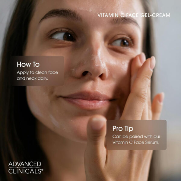 68931192453469d035f6da44c2ac40456addd2e03062a9032b1f2.jpg Advanced Clinicals Collagen Cream Gel-Like Facial Lotion | Collagen Peptide + Hyaluronic Acid Moisturizer For Face Helps Hydrate Dry Skin & Improve Appearance Of Wrinkles & Fine Lines, 2 Fl Oz