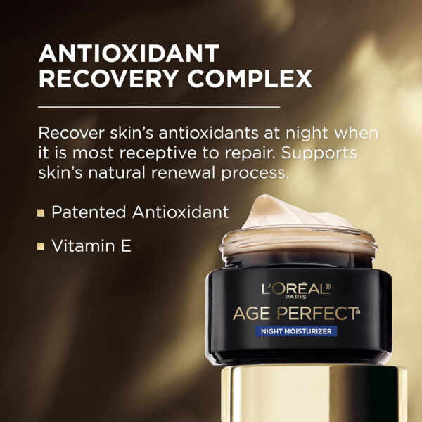 L'Oreal Paris Age Perfect Collagen Expert Anti-Aging, Anti-Wrinkle Night Moisturizer 2.5 oz