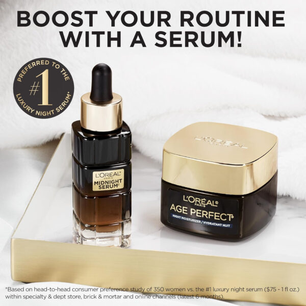 L'Oreal Paris Age Perfect Collagen Expert Anti-Aging, Anti-Wrinkle Night Moisturizer 2.5 oz