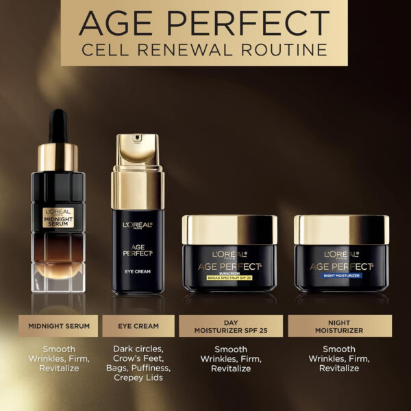 L'Oreal Paris Age Perfect Collagen Expert Anti-Aging, Anti-Wrinkle Night Moisturizer 2.5 oz
