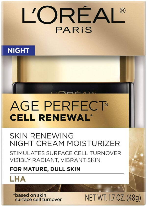 L'Oreal Paris Age Perfect Collagen Expert Anti-Aging, Anti-Wrinkle Night Moisturizer 2.5 oz