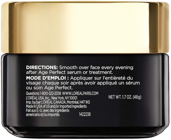 L'Oreal Paris Age Perfect Collagen Expert Anti-Aging, Anti-Wrinkle Night Moisturizer 2.5 oz