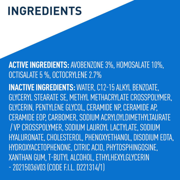 689313030e86e64d930a1076bcb0fda00e445f7fc438b7801ce14.jpg CeraVe Ultra-Light Moisturizing Lotion With SPF 30, Daily Face Moisturizer with SPF, Formulated with Hyaluronic Acid & Ceramides, Broad Spectrum SPF, Oil Free, Matte Finish, 1.7 Ounce