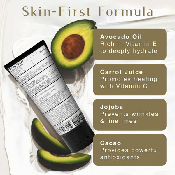 6893135c5da42a8d15ce76ae8944ba4e1347eb83e1fa50e241483.jpg Face & Body Moisturizing Sunscreen Lotion SPF 30, No White-Residue for Melanin Rich Skin (2 Fl. Oz.)