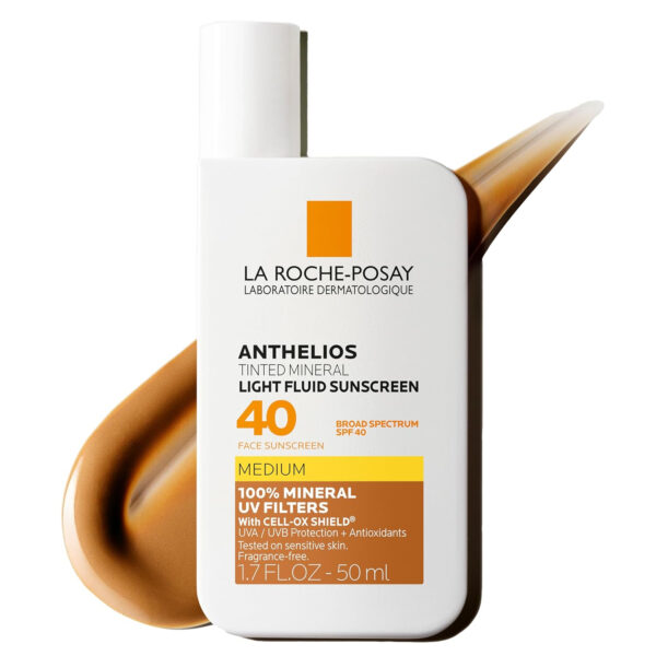6893139e4f75a32e7895af224eaf652177b0ac6d42a4d7649efc5.jpg La Roche-Posay Anthelios Sunscreen SPF 50, Ultra-Light Fluid Broad Spectrum SPF 50, Face Sunscreen with Titanium Dioxide Mineral, Lightweight & Fast-Absorbing, Oil-Free, Matte Finish