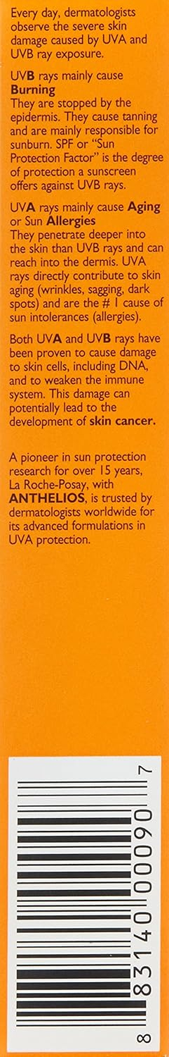 689313acc484288b88ae230fb8cc867a5d41767684837c65d077f.jpg La Roche-Posay Anthelios Sunscreen SPF 50, Ultra-Light Fluid Broad Spectrum SPF 50, Face Sunscreen with Titanium Dioxide Mineral, Lightweight & Fast-Absorbing, Oil-Free, Matte Finish