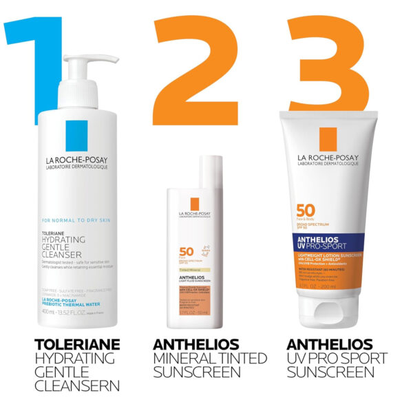 689313b490586b2295f6e2bad9ce11b17a298bd366627b944fb3e.jpg La Roche-Posay Anthelios Sunscreen SPF 50, Ultra-Light Fluid Broad Spectrum SPF 50, Face Sunscreen with Titanium Dioxide Mineral, Lightweight & Fast-Absorbing, Oil-Free, Matte Finish