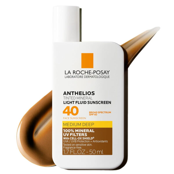 689313b685ac93de0e75412ea2f0c6c5267c7d9ad7b20c19404c9.jpg La Roche-Posay Anthelios Sunscreen SPF 50, Ultra-Light Fluid Broad Spectrum SPF 50, Face Sunscreen with Titanium Dioxide Mineral, Lightweight & Fast-Absorbing, Oil-Free, Matte Finish