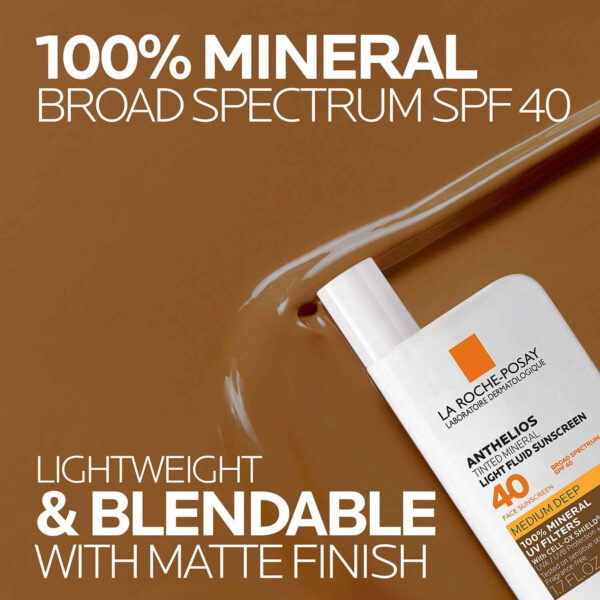 689313b88e84e791561d818cfec0d13c3c65b127df6e7dee1c3a7.jpg La Roche-Posay Anthelios Sunscreen SPF 50, Ultra-Light Fluid Broad Spectrum SPF 50, Face Sunscreen with Titanium Dioxide Mineral, Lightweight & Fast-Absorbing, Oil-Free, Matte Finish