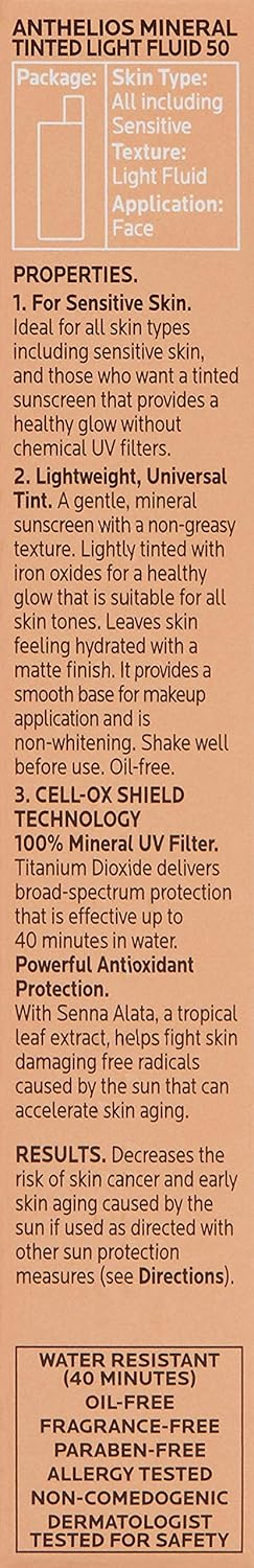 689313c6ea296dda2aae578271f0a8cbcfdd6debdfd4296a97086.jpg La Roche-Posay Anthelios Sunscreen SPF 50, Ultra-Light Fluid Broad Spectrum SPF 50, Face Sunscreen with Titanium Dioxide Mineral, Lightweight & Fast-Absorbing, Oil-Free, Matte Finish
