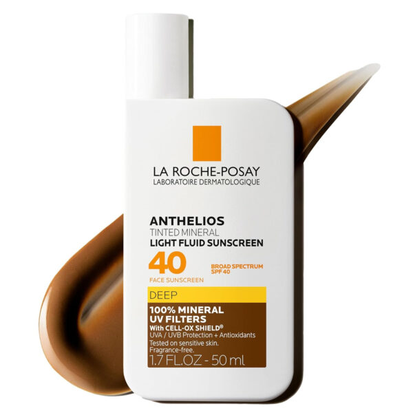 689313cf347f30d60ecad9ac4b51e74e34dab6fcff791f9f75edf.jpg La Roche-Posay Anthelios Sunscreen SPF 50, Ultra-Light Fluid Broad Spectrum SPF 50, Face Sunscreen with Titanium Dioxide Mineral, Lightweight & Fast-Absorbing, Oil-Free, Matte Finish