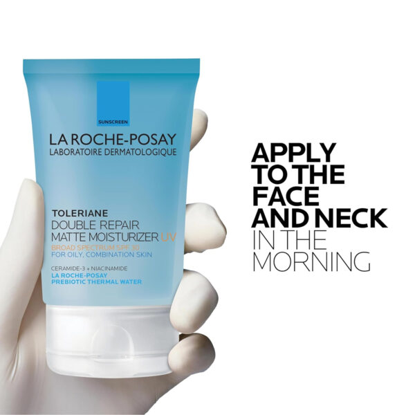 689313f2747bccfb83618dca2303728c9425ac33cc512c2886cc4.jpg La Roche-Posay Toleriane Double Repair Matte Face Moisturizer, Daily Moisturizer For Oily Skin With Ceramide And Niacinamide For All Skin Tones, Oil Free, Non-Comedogenic, Available with SPF 30