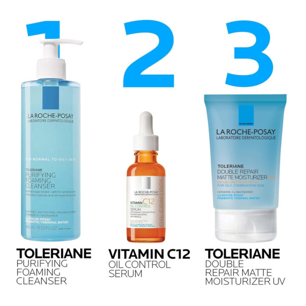 689313f4627478c3aba19dfe733eeb604c0cd5f2ba407d280850c.jpg La Roche-Posay Toleriane Double Repair Matte Face Moisturizer, Daily Moisturizer For Oily Skin With Ceramide And Niacinamide For All Skin Tones, Oil Free, Non-Comedogenic, Available with SPF 30