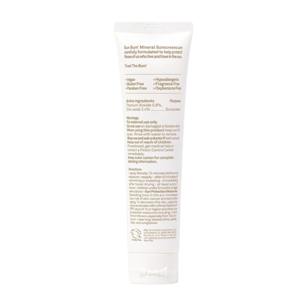 Sun Bum Mineral SPF 30 Tinted Face Sunscreen - Matte Primer - Broad Spectrum Moisturizing Sunscreen with Vitamin E - Hawaii 104 Act Compliant (Without Octinoxate & Oxybenzone) - Travel Friendly 1.7 oz