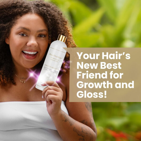 Keratin Treatment | Anti-Dandruff & Moisturizing Shampoo | Volumizing & Smoothing for Curly, Frizzy Hair | Sulfate & Paraben Free | All Types