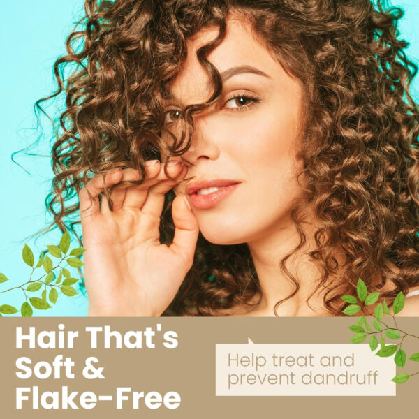 Keratin Treatment | Anti-Dandruff & Moisturizing Shampoo | Volumizing & Smoothing for Curly, Frizzy Hair | Sulfate & Paraben Free | All Types