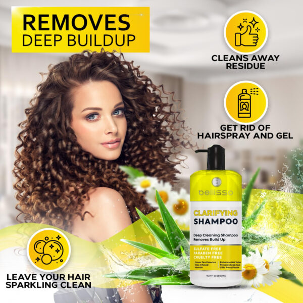 Tea Tree Oil Shampoo - Sulfate and Paraben Free with Collagen Keratin - Ideal for Women and Men with Oily Hair and Scalp Buildup - Anti Dandruff Treatment for Itchy, Dry Scalps – Salon Grade Products