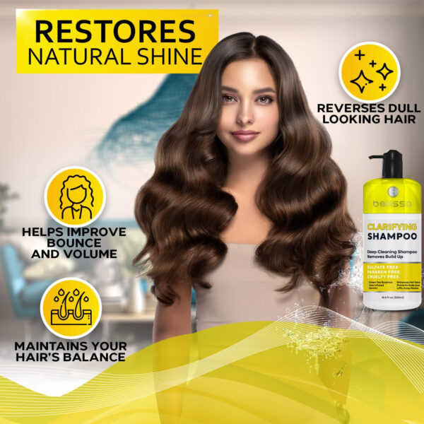 Tea Tree Oil Shampoo - Sulfate and Paraben Free with Collagen Keratin - Ideal for Women and Men with Oily Hair and Scalp Buildup - Anti Dandruff Treatment for Itchy, Dry Scalps – Salon Grade Products