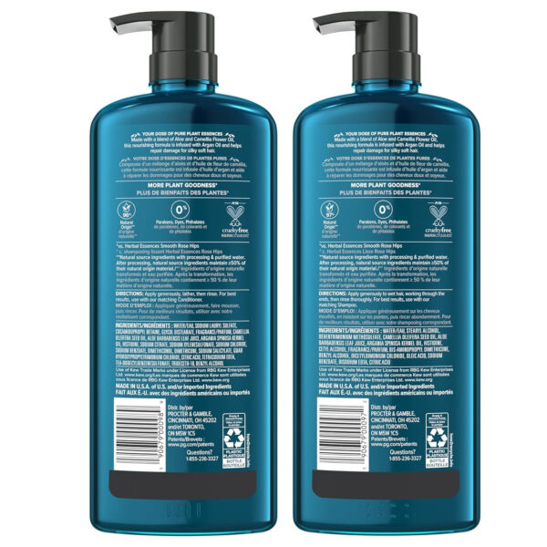Herbal Essences Argan Oil Repair Shampoo & Conditioner Set, Moisturizes & Smoothes, Paraben-Free, Color-Safe, pH-Balanced, Citrus Scent, 20.2 Fl Oz, 2-Pack