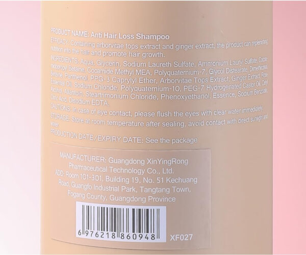 Anti Hair Loss Shampoo,Nourishing Hair Growth Ginger Shampoo for Men & Women - Volumizing Hair Regrowth Treatment infused with Herbal Essences Rose & Castor Oil 16.8 fl. oz