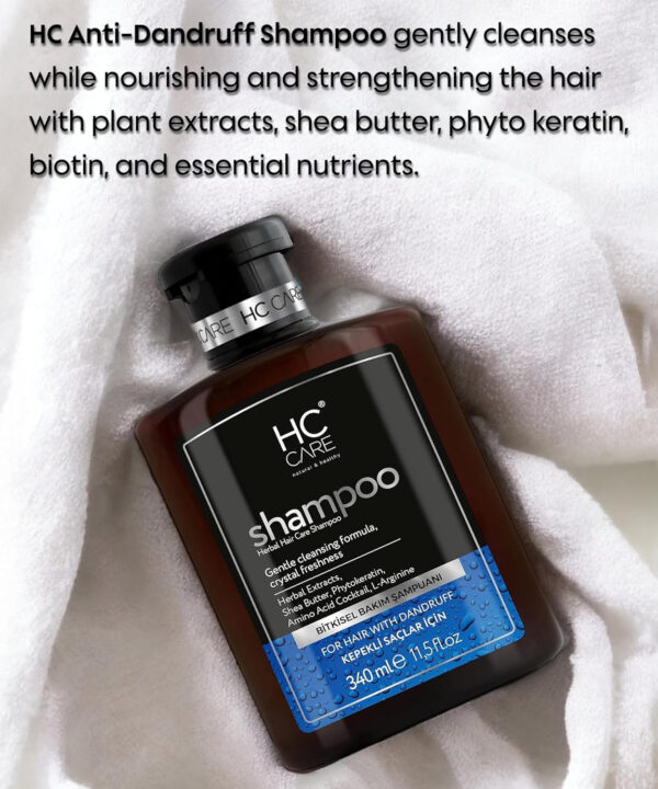COMPLEX 100% Herbal Hair Serum and Anti Dandruff Shampoo Set - Hair Strengthening, Nourishing Serum for Damaged Hair - Hydrating Hair Care for Dandruff Hair - Hair Regrowth Treatment