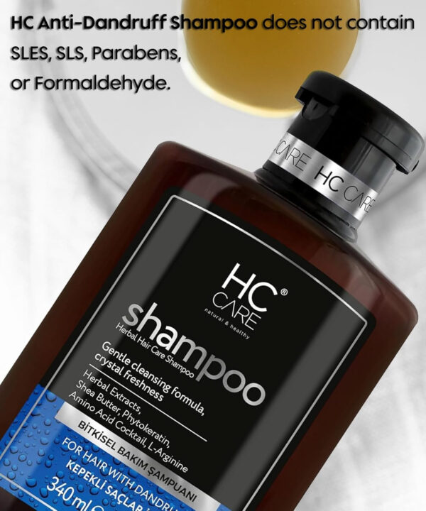 COMPLEX 100% Herbal Hair Serum and Anti Dandruff Shampoo Set - Hair Strengthening, Nourishing Serum for Damaged Hair - Hydrating Hair Care for Dandruff Hair - Hair Regrowth Treatment