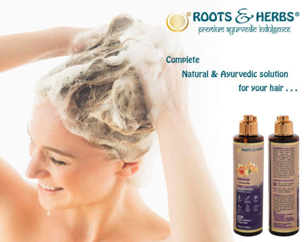 6893177d6b7d61b8c3e4df24da377d33705e05f9fb99f4c799246.jpg ROOTS AND HERBS Vegan Jatamansi Hair Shampoo - Volume Hair Treatment Cleanser for growth, oily scalp, keratherapy, protecting coloured hair - Organic Anti-Dandruff Formula with itch relief 6.76 oz