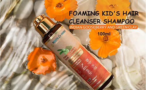 6893178365312415d9794f950f3c6355c5c1073afed857f6809c9.jpg ROOTS AND HERBS Vegan Jatamansi Hair Shampoo - Volume Hair Treatment Cleanser for growth, oily scalp, keratherapy, protecting coloured hair - Organic Anti-Dandruff Formula with itch relief 6.76 oz