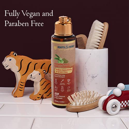 689317839b6bb8942d9cc33f53931e247fa814583d72ce6750c84.jpg ROOTS AND HERBS Vegan Jatamansi Hair Shampoo - Volume Hair Treatment Cleanser for growth, oily scalp, keratherapy, protecting coloured hair - Organic Anti-Dandruff Formula with itch relief 6.76 oz