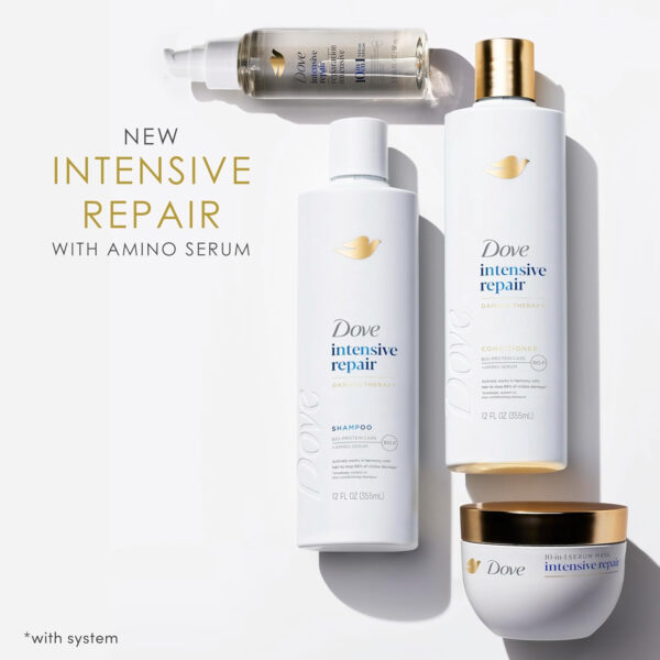 Dove Shampoo Intensive Repair for Damaged Hair with Bio-Protein Care Technology and Amino Serum 28 Fl Oz